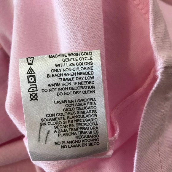 NWT Share The Care Sport Womens Pink Breast Cancer Short Sleeve Tee Shirt Size L - Picture 7 of 7